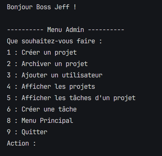 Programme de gestion de projets